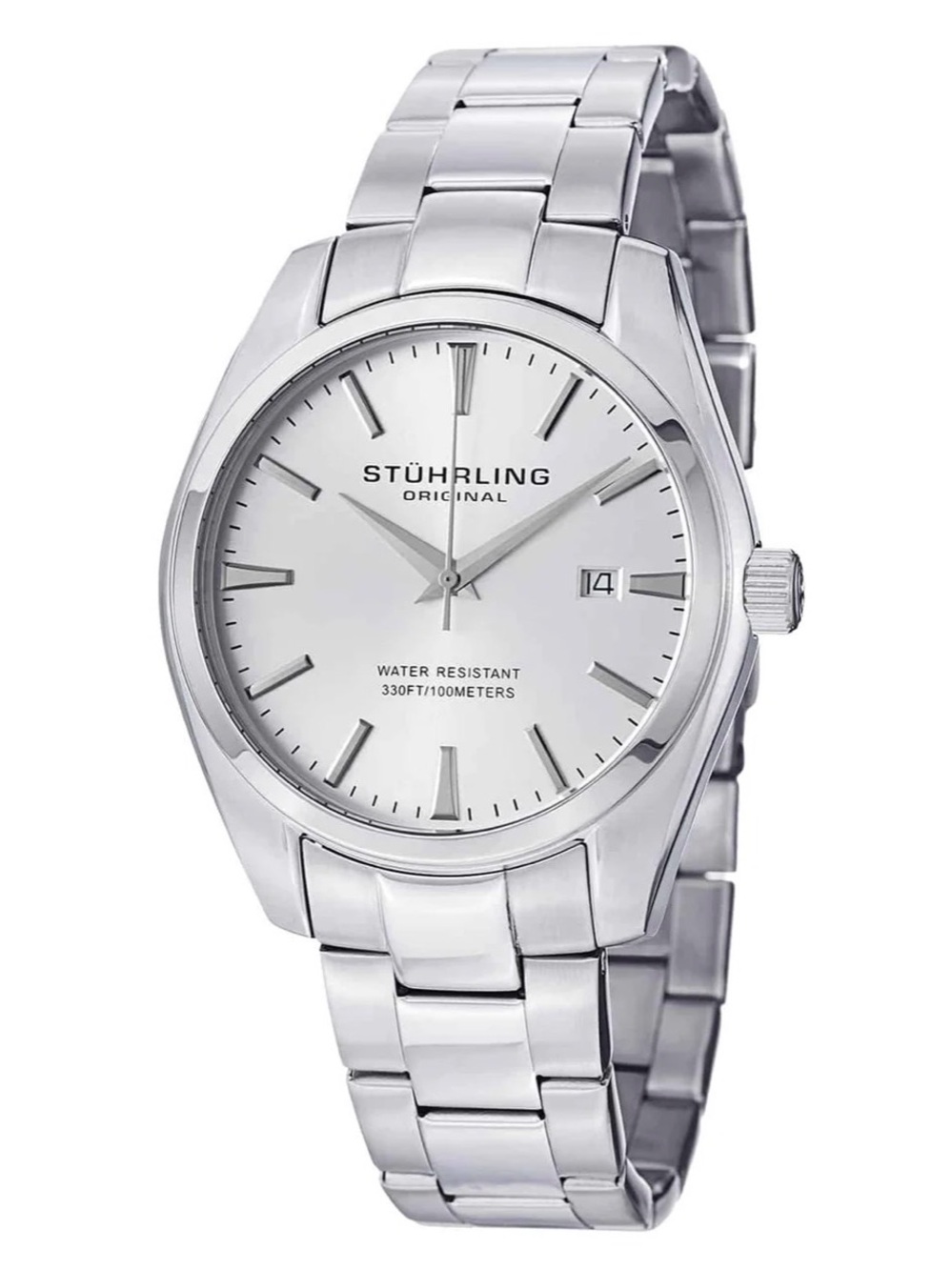 Stührling Original Silver Stainless Steel Men's Watch - Ascot Prime